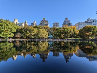 Fototapeta na wymiar Central Park in Fall, New York, NY - October 2022