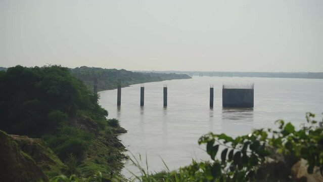 Flooded Chambal River and Ravines in Rajasthan