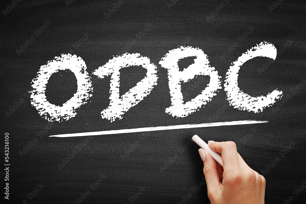 Poster odbc open database connectivity - standard application programming interface for accessing database 