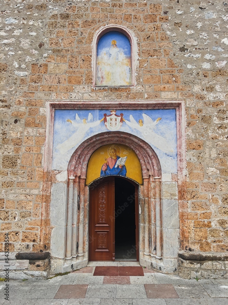 Wall mural old medieval monastery raca near bajina basta