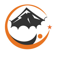 mountain consulting success logo Icon Illustration Brand Identity