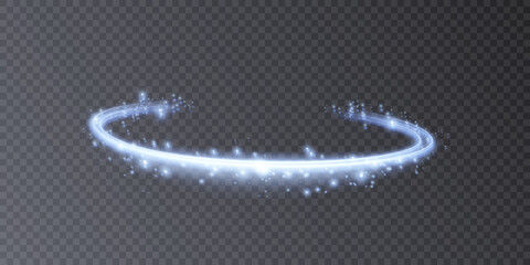 Абстрактный волнистый световой эффект. Яркое движение линии света. Мерцающая волна PNG вектор.