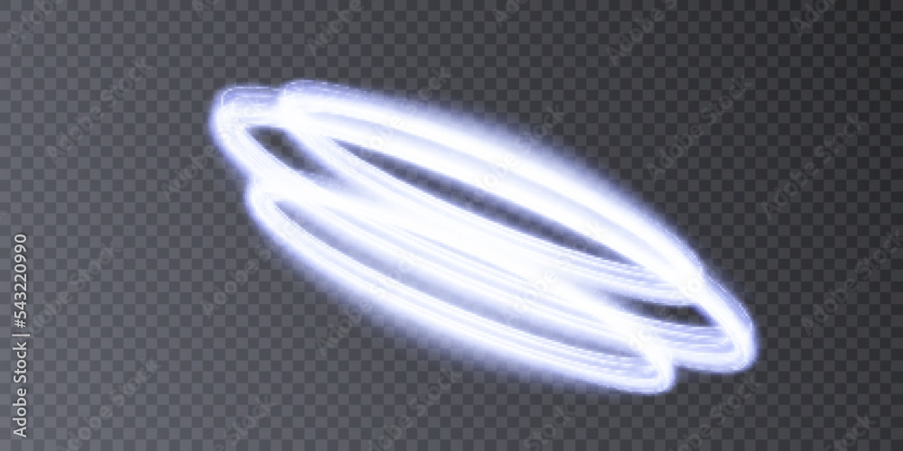 Leinwandbilder luminous ring with bright illumination. round glowing frame with sparkles, advertising and design el