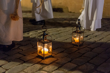 faroles PROCESION DE SEMANA SANTA SALAMANCA 2022 JUEVES SANTO HERMANDAD DEL CRISTO DEL AMOR Y DE LA...
