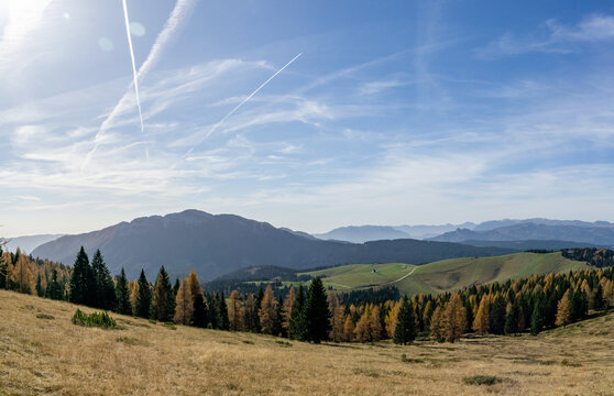 the altopiano di asiago highlands in veneto region of italy