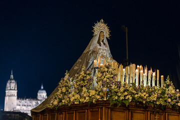 PROCESION DE SEMANA SANTA SALAMANCA 2022 JUEVES SANTO HERMANDAD DEL CRISTO DEL AMOR Y DE LA PAZ  
