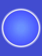 Blue ball 3d Sphere gradient