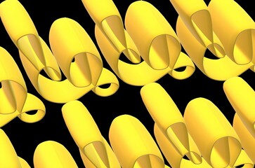 yellow background illustration