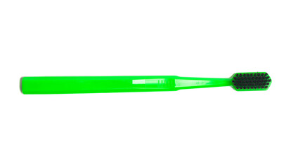 toothbrush isolated on white background top view