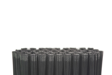 toothbrush bristles isolated on white background