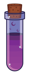 Test Tube filled with Purple Fluid