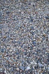敷き詰められた沢山の丸い小石