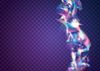 Carnival Background. Laser Prismatic Gradient. Fantasy Foil. Shiny Flyer. Holographic Texture. Webpunk Art. Rainbow Tinsel. Purple Retro Confetti. Pink Carnival Background