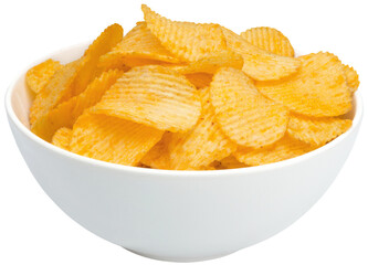 bunch of chips in a bowl