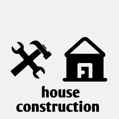 real estate icon logo house construction