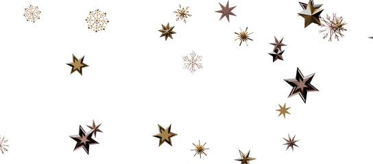 Christmas background design of snowflake and snow falling in the winter 3d illustration