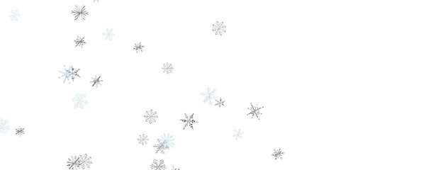 Christmas background design of snowflake and snow falling in the winter 3d illustration