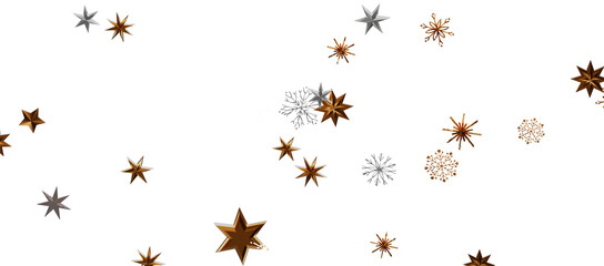 Winter christmas sky with falling snow