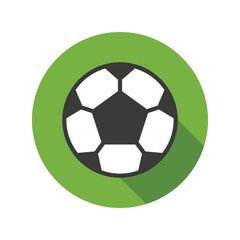 Football ball icon vector graphic illustration