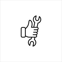 Service Tools icon.vector illustration on white background. color editable