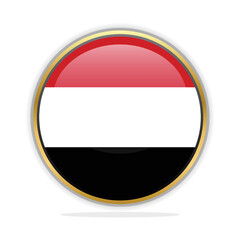 Button Flag Design Template Yemen