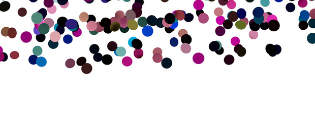 confettis falling 3d render illustration