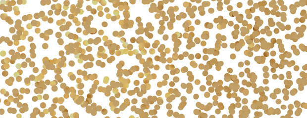 Glittering confetti on a transparent background. Holiday, birthday and Christmas decoration