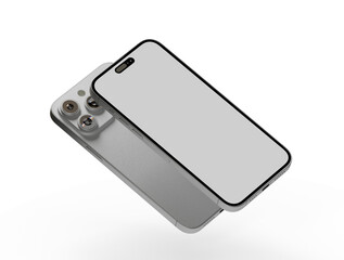 Smartphone. Mobile phone Template. Telephone 3d