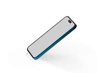 smartphone  With Blank Screen in 3d