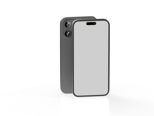 New realistic mobile phone smartphone mockup