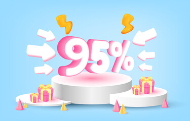 Podium for placing products promotion 95% off, cthunder, arrow, gift,