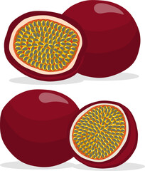 Sweet juicy tasty natural eco product passion fruit