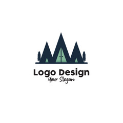 logo villa resort Design vintage
