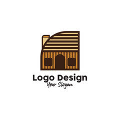 logo villa resort Design vintage