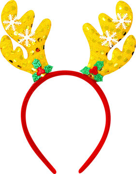 headband christmas, reindeer antlers doll headband, hairbrush hat accessories for Xmas decoration