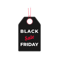 Black Friday discount tag. Isolated. Vector Illustration. 