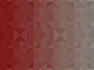 Fototapeta premium The background is in dark red tones. Multicolored pixel background. Abstract texture of triangles, mosaic pattern.