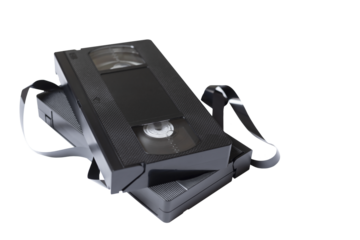 破損したVHS、ビデオテープ	