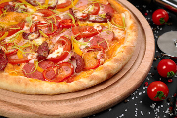 photo of pizza on the table