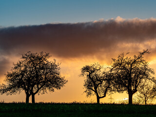 Sonnenuntergang im Herbst