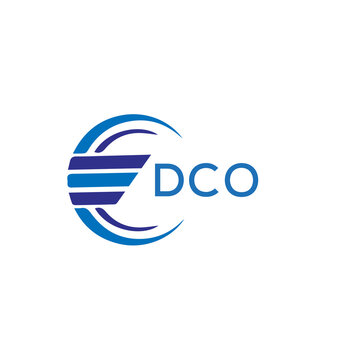 DCO letter logo. DCO blue image on white background. DCO vector logo design for entrepreneur and business. DCO best icon.