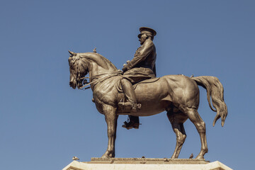 Statue of Mustafa Kemal Atatürk, the founder of the republic of Turkey, on a horse.Statue of the capital.