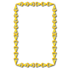 Frame, in the style of an ornament, Vector illustration eps 10, Art.	