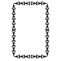Frame, in the style of an ornament, Vector illustration eps 10, Art.	