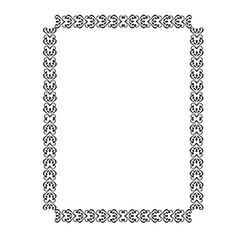 Frame, in the style of an ornament, Vector illustration eps 10, Art.	
