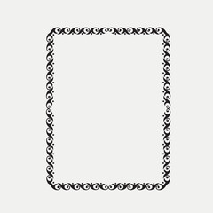 Frame, in the style of an ornament, Vector illustration eps 10, Art.	