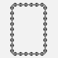 Frame, in the style of an ornament, Vector illustration eps 10, Art.	