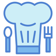 chef hat two tone icon style