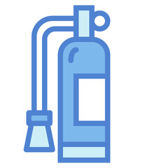 fire extinguisher two tone icon style