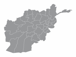 Obraz premium Afghanistan administrative map